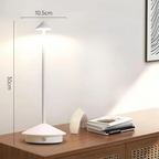 Briar | LED Table Lamp | Rechargeable, Touch Dimming | Aluminium Cone