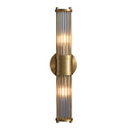 Mila | Wall Lamp | Modern Cylindrical Glass, 1/2-Light | Chrome & Gold