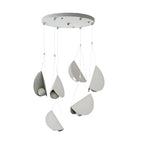 Leah | Pendant Lamp | Minimalist Half Moon, White | 1/3/6-Light