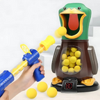 Kids Air Powered Soft Bullet Shooting Game Walking Duck Target Set