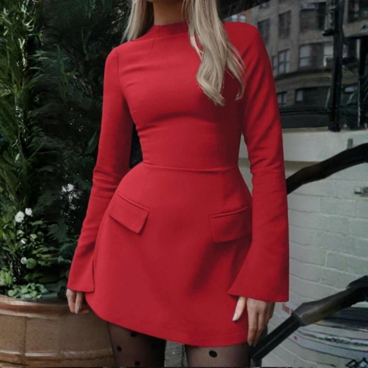 Bodycon Mini Dress Women Long Sleeve Figure Flattering | Aria