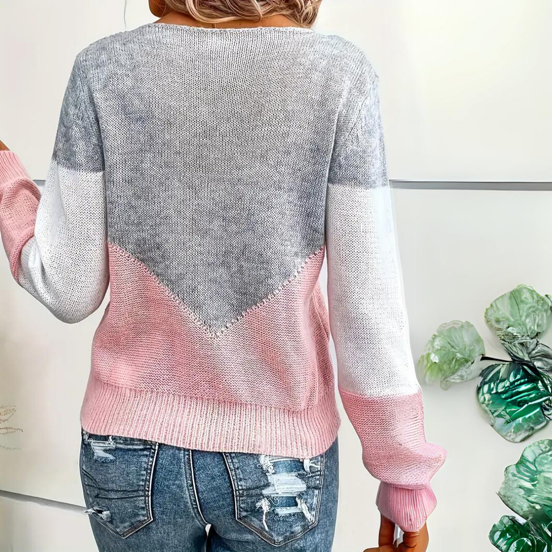 Halcyon | Women's Relaxed Fit Pullover | Casual Everyday Sweater | Pink