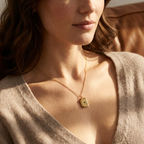 Photo Locket Necklace Birthstone Gold Silver