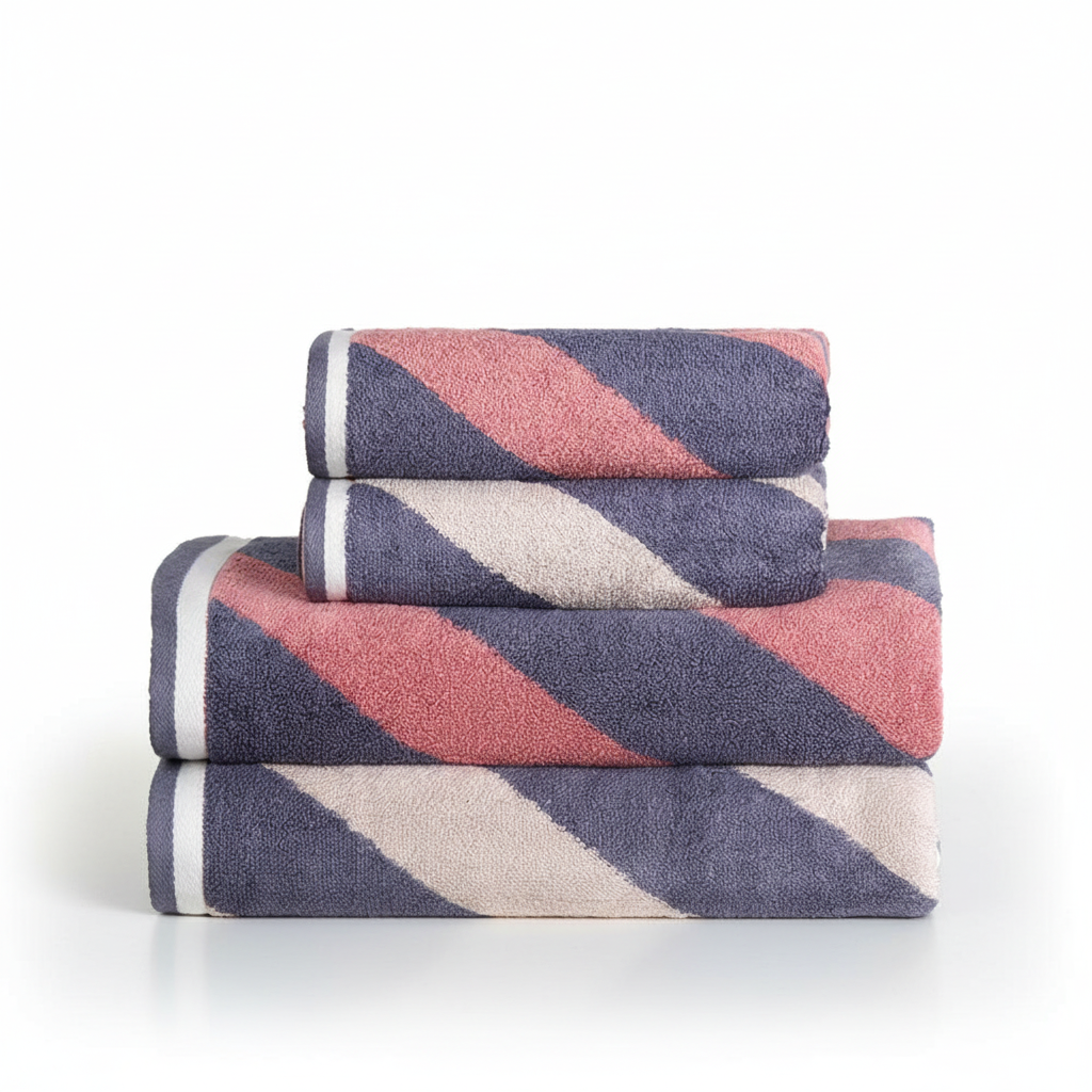 Bea | Towel Set | 3-Piece Bamboo Fiber, Soft & Absorbent | Bath, Hand & Face