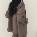 Ondine | Women's Blazer & Straight-Leg Trouser Set | Solid Color