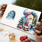 Diamond painting Christmas cards 12 piece Santa greeting set