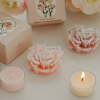 Leah | Scented Candle | Carnation Fragrance, Decorative Gift | Paraffin