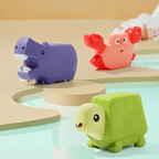 Mila | Bath Toy Water Squirters | Kids' Bathtub Play Set | Dinosaur & Animal Figures