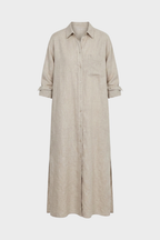 Women Shirt Dress Long Button Front Relaxed Fit | Jade