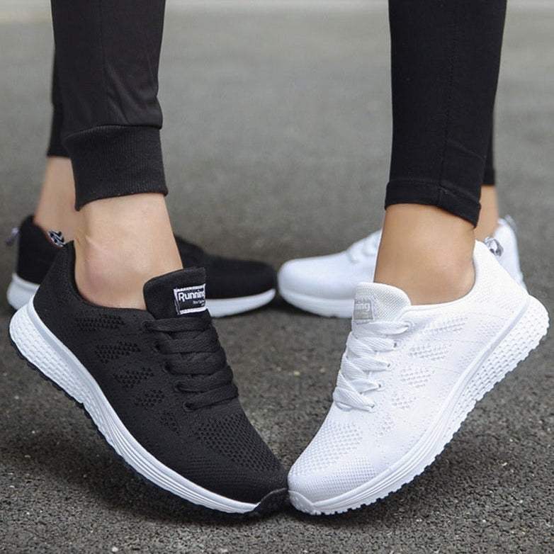 Orthopedic Shoes Women Sneakers Cushioned Rocker Sole Stretch Upper