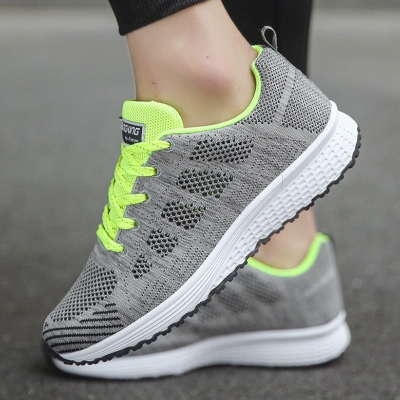Orthopedic Shoes Women Sneakers Cushioned Rocker Sole Stretch Upper