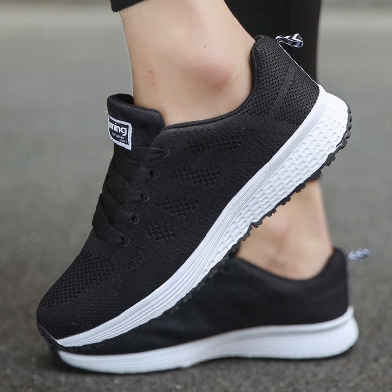 Orthopedic Shoes Women Sneakers Cushioned Rocker Sole Stretch Upper