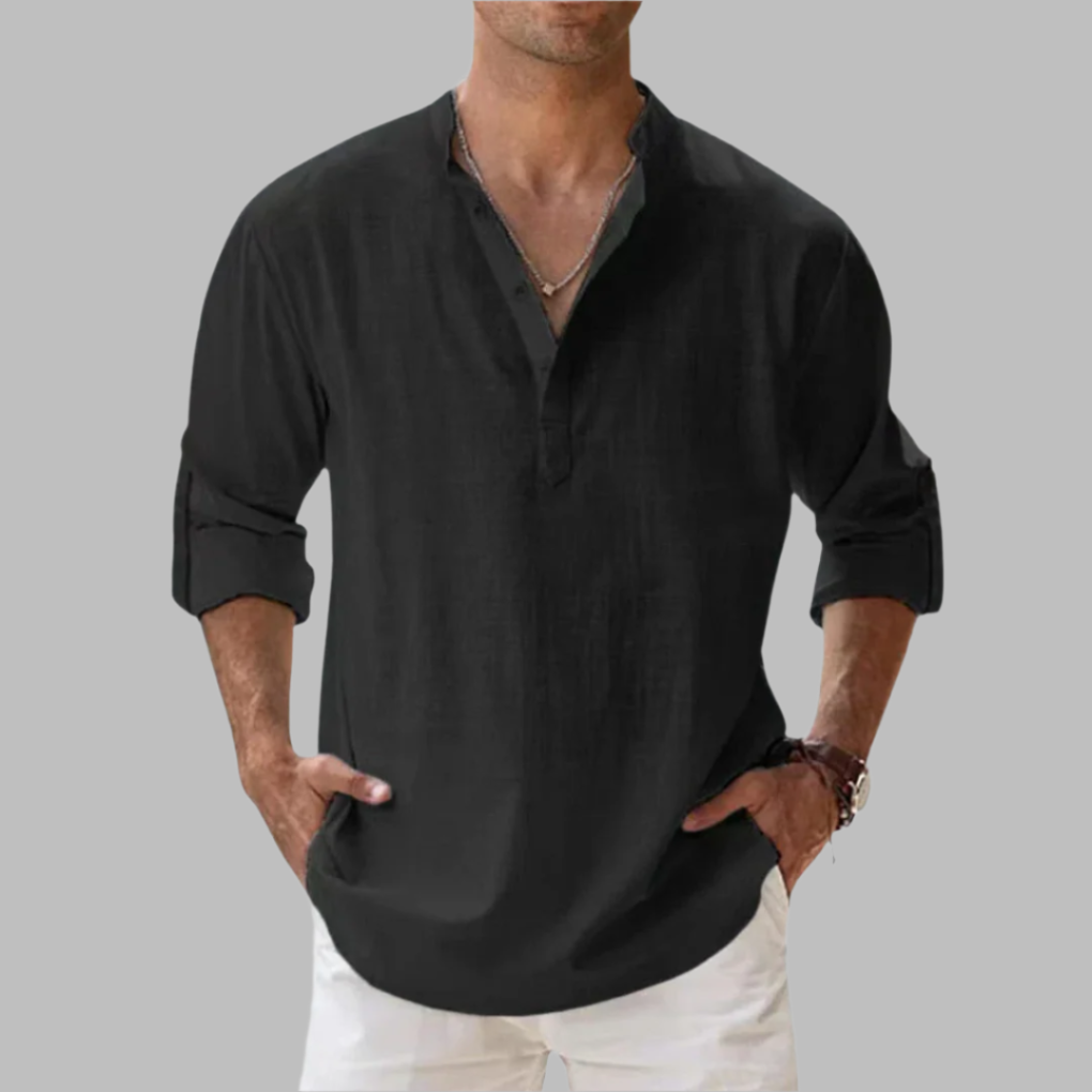 Ottoline | Men's Linen Shirt | Relaxed Fit, Button-Down | Breathable Summer
