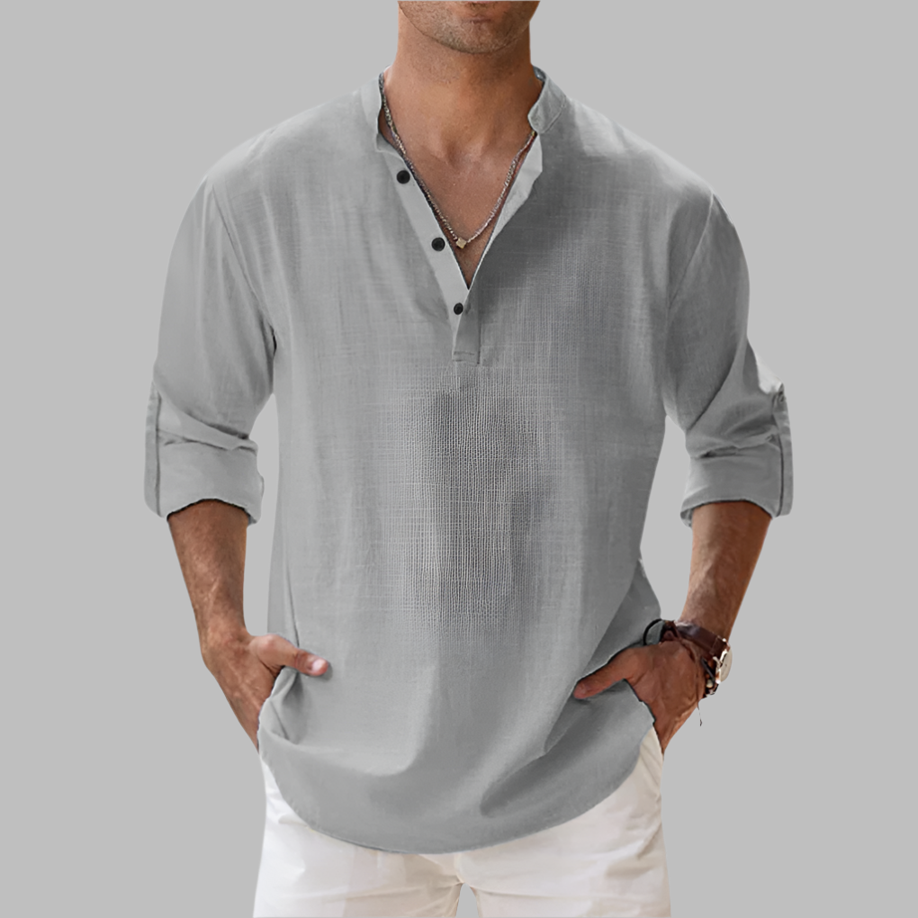 Ottoline | Men's Linen Shirt | Relaxed Fit, Button-Down | Breathable Summer