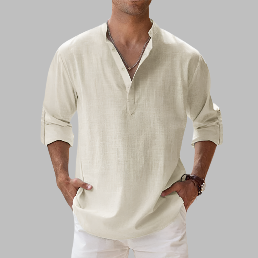 Ottoline | Men's Linen Shirt | Relaxed Fit, Button-Down | Breathable Summer