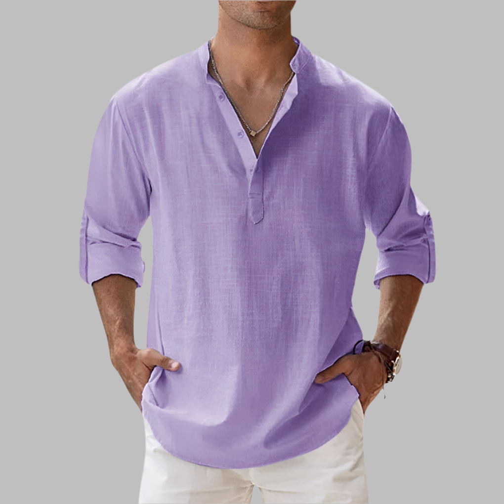 Ottoline | Men's Linen Shirt | Relaxed Fit, Button-Down | Breathable Summer