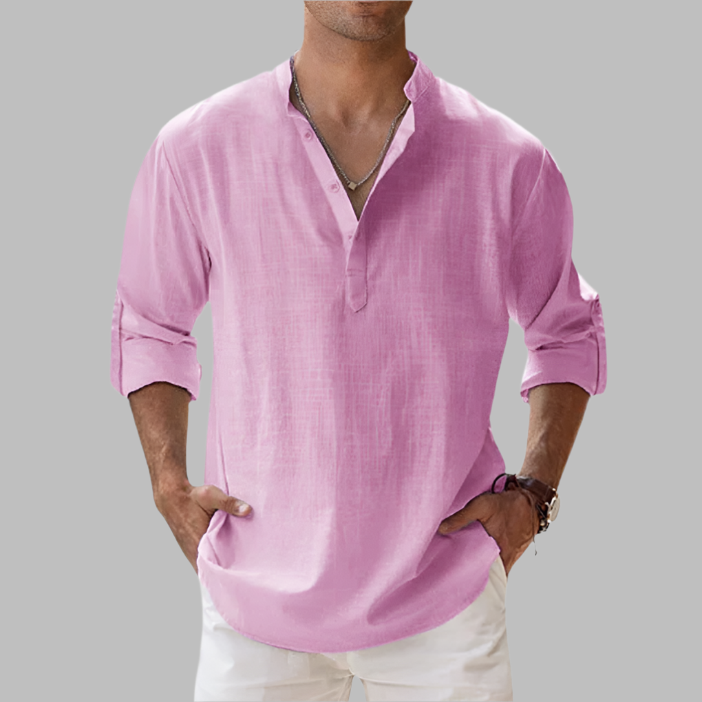 Ottoline | Men's Linen Shirt | Relaxed Fit, Button-Down | Breathable Summer