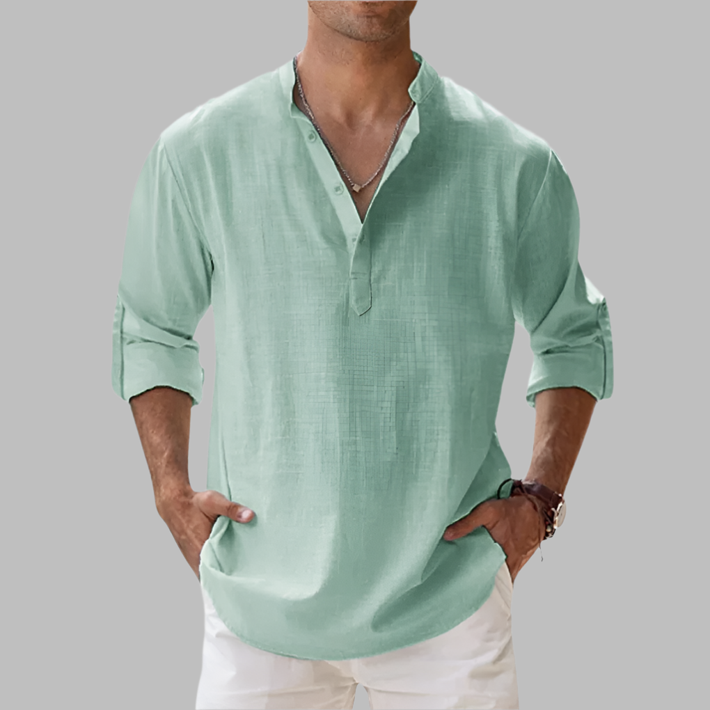 Ottoline | Men's Linen Shirt | Relaxed Fit, Button-Down | Breathable Summer