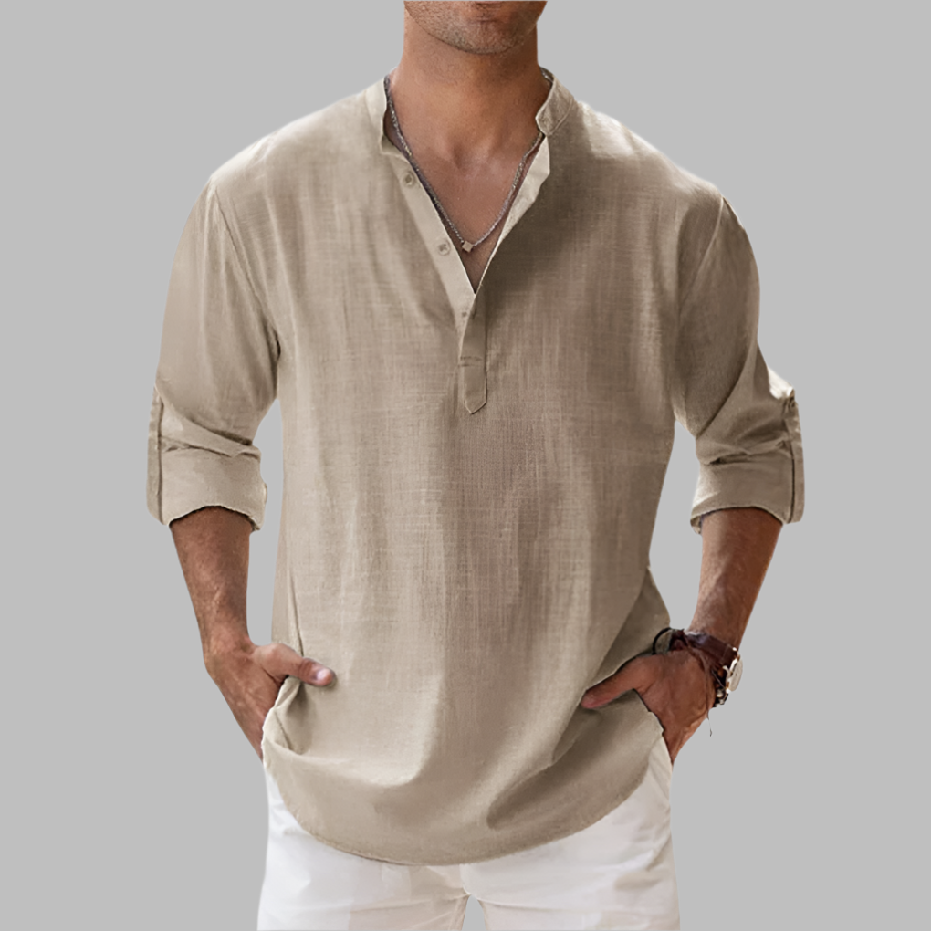 Ottoline | Men's Linen Shirt | Relaxed Fit, Button-Down | Breathable Summer