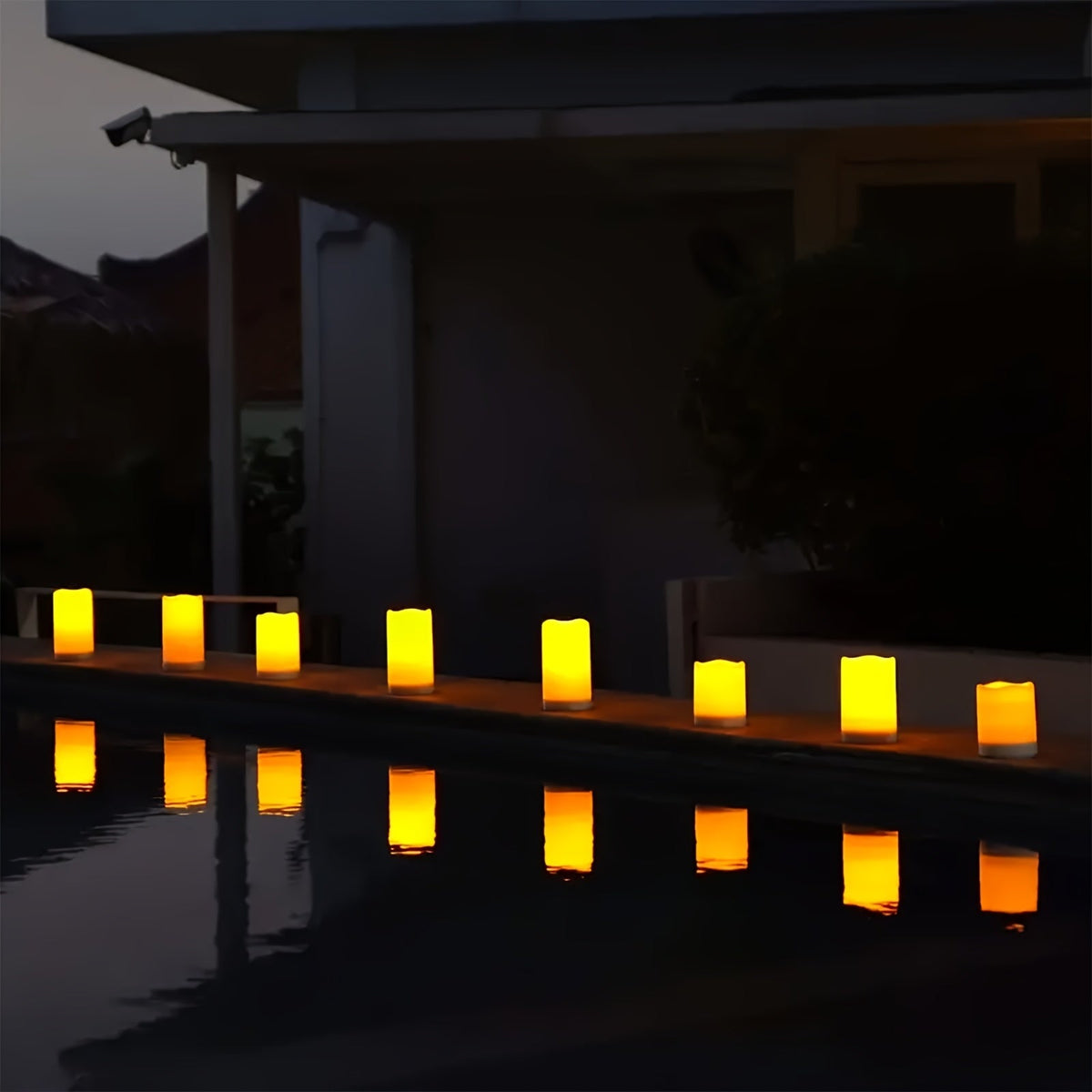 Zelda | LED Flameless Candles | Ivory, Waterproof, Remote & Timer | 12-Pack
