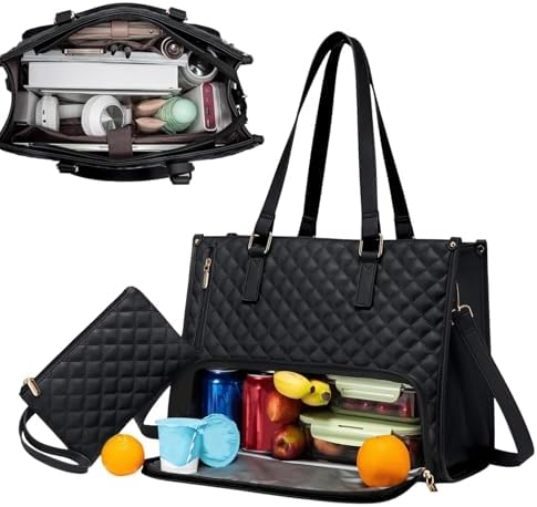 Halcyon | Insulated Lunch & Laptop Bag | 2-in-1, Leakproof | Work & Travel Tote