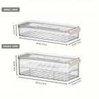 Cassia | Refrigerator Storage Box | Food-Safe PET Container | Single & Double Layer
