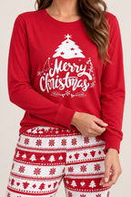 Christmas Pajamas Family Matching Sets Cotton Women Men Kids Baby