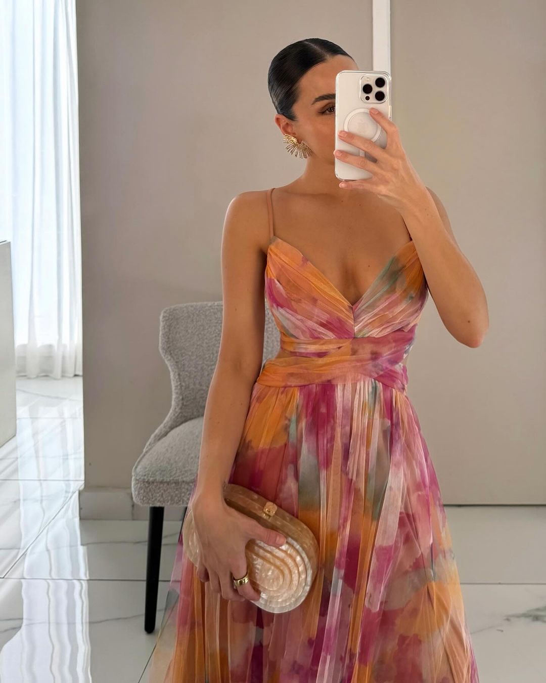 Floral Dress Women Long Maxi Length Flowy Lightweight Breathable