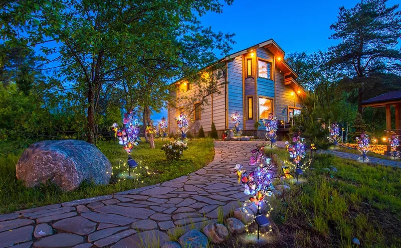 Aria | Solar Butterfly Lights | Outdoor Garden Decor | IP65, 56 LED
