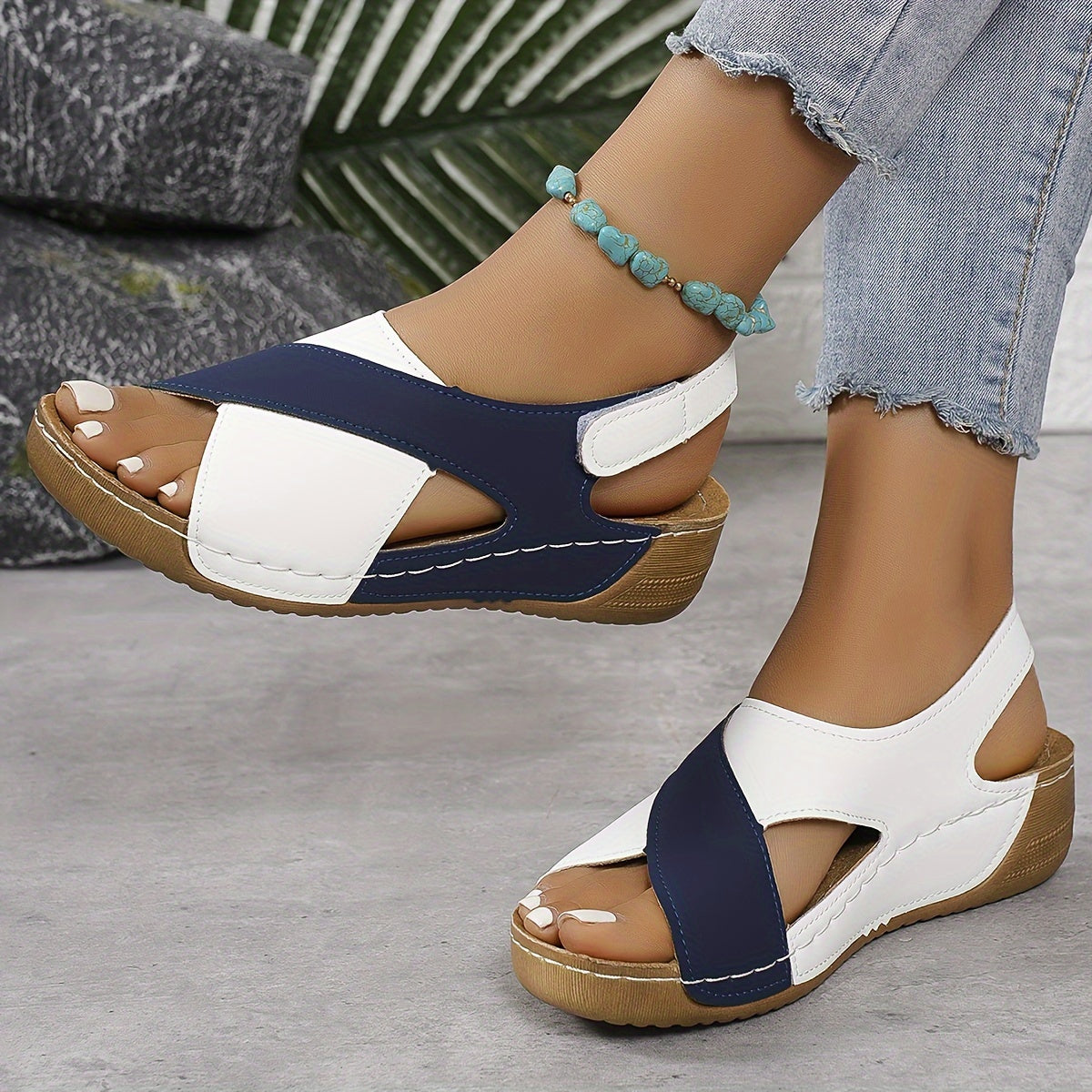 Women Orthopedic Sandals Lightweight Cushioned Footbed Anti Slip Sole