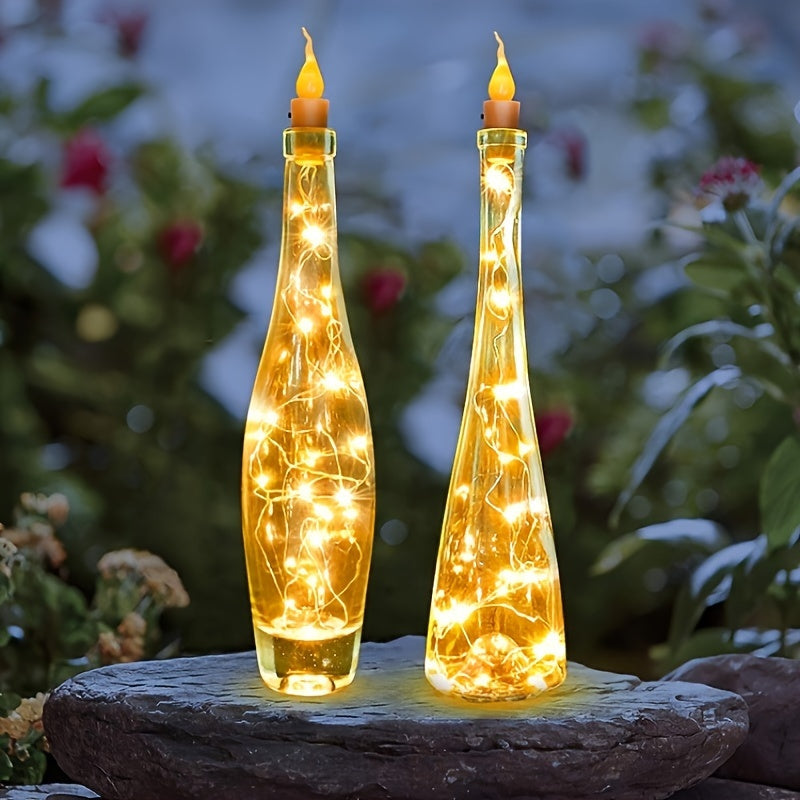 Christmas LED String Lights Battery Powered Bottle Cork Lights 10 Pack