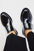 Women Loafers Strap Detail Slip On