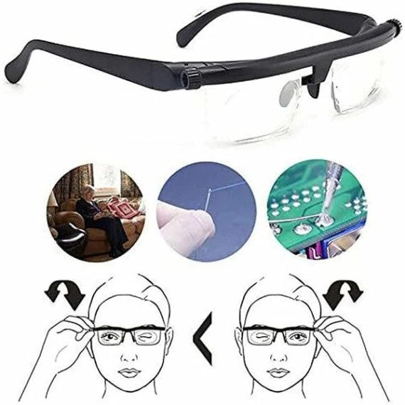 Fleur | Adjustable Focus Glasses | Near & Far Sight | No Prescription Needed