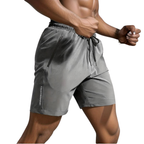 Mens Shorts Athletic Quick Dry Breathable Lightweight Zip Pocket