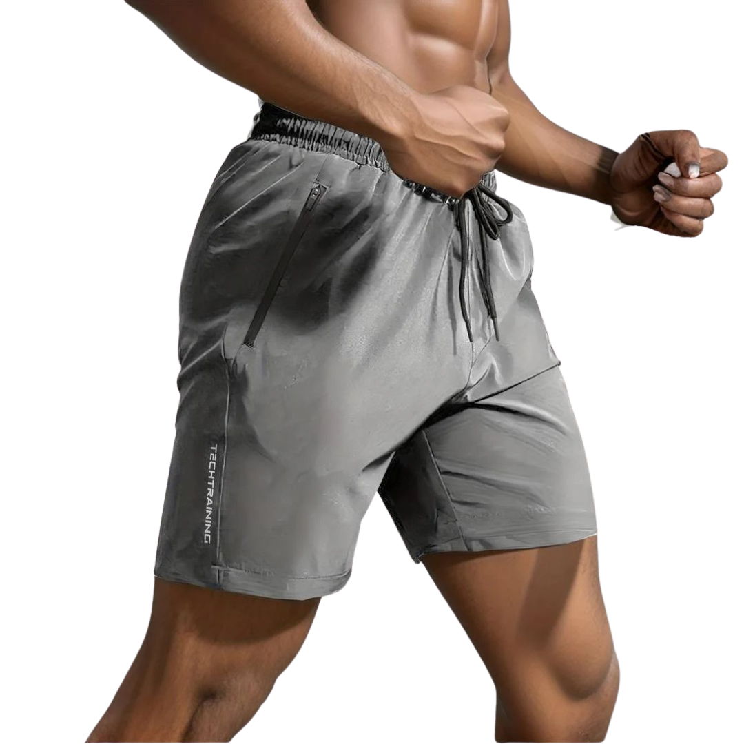 Mens Shorts Athletic Quick Dry Breathable Lightweight Zip Pocket