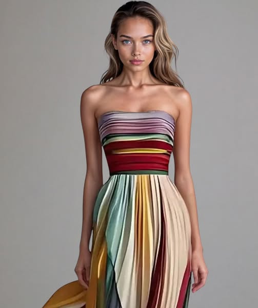 Summer Dress Womens Long Casual Maxi Multicolour