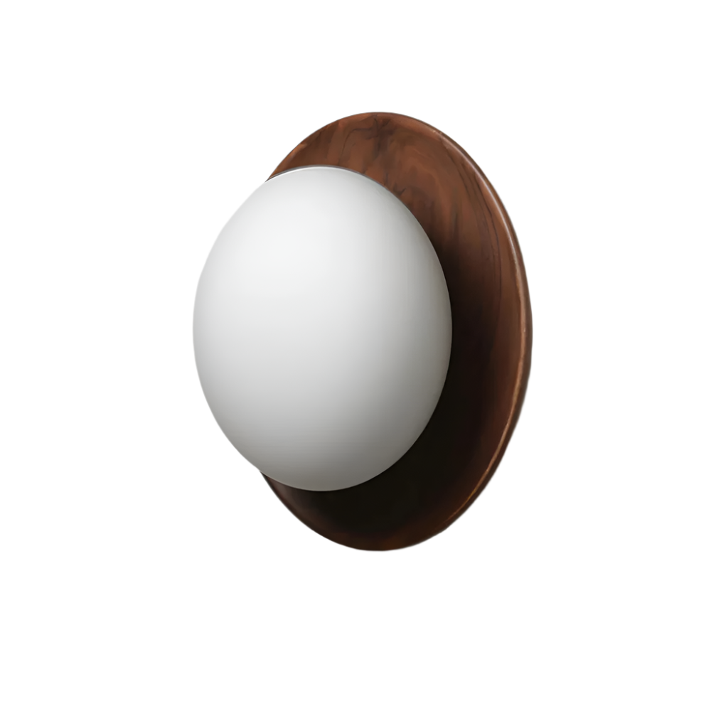 Marlow | Wall Light | Scandinavian Round Frame, Globe Shade | Indoor