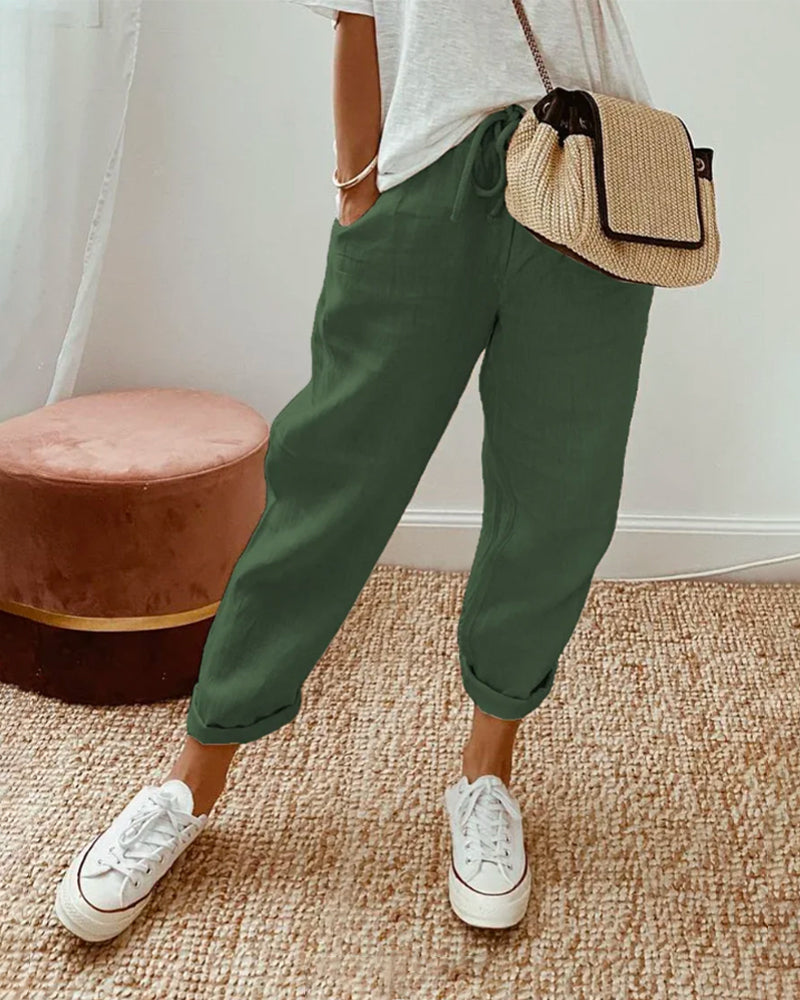 Embla | Women's Linen Pants | Casual, Breathable | Relaxed Fit