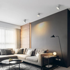 Della | LED Ceiling Spotlight | Adjustable, Minimalist | Warm White, Black & White