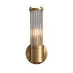 Mila | Wall Lamp | Modern Cylindrical Glass, 1/2-Light | Chrome & Gold