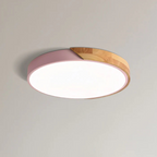 Inez | Ceiling Light | Scandinavian Wood LED, Round | Modern Indoor