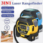 Wynne | Laser Tape Measure 3-in-1 | Infrared Rangefinder, LCD Display | 16.4 ft