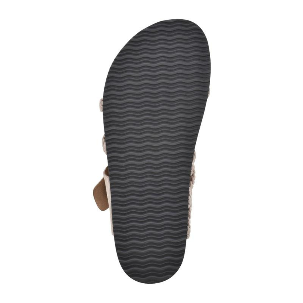 Orthopedic Sandals Women Woven Strap Adjustable Buckle Cork Footbed