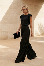 Neela | Women's Two-Piece Set | Wide-Leg Trousers, Sleeveless Top