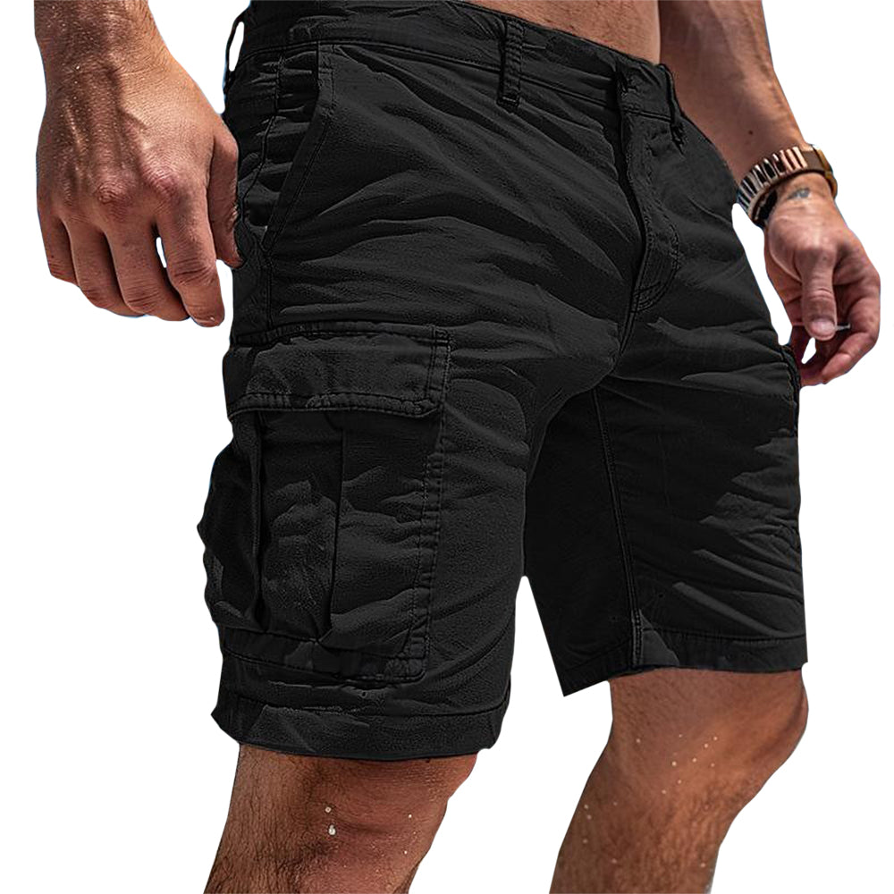 Womens Cargo Shorts Relaxed Fit Multi Pocket Durable Casual Style
