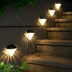 Lena | Solar Wall Lamp | Outdoor Black LED, Waterproof, 2-Pack