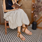 orthopedic sandals women | Suede Toe Loop Flat Casual Summer Sandals