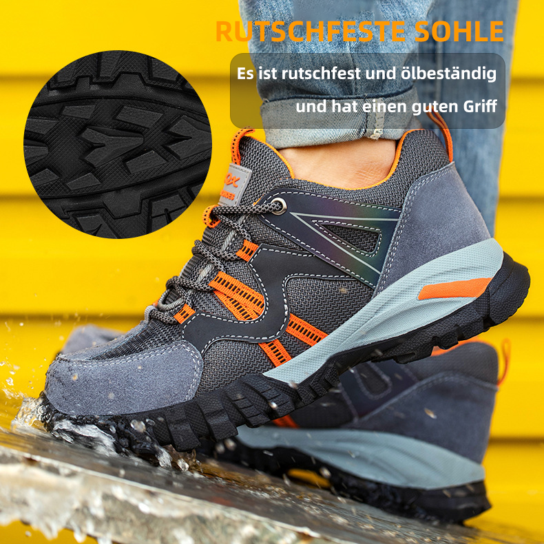 Marlow | Safety Shoes | Anti-Smash, Steel Toe, Non-Slip | Reflective, Breathable