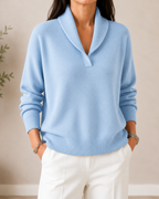 Jolie | Women's V-Neck Jumper | Soft Knit, Wrap Neckline | All-Season