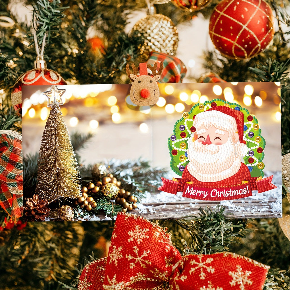 Liora | Diamond Painting Greeting Cards | 12-Piece Christmas Set | Mosaic